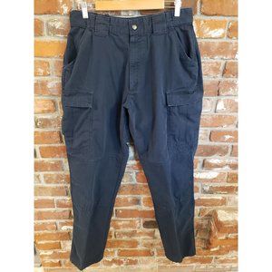 511 Tactical Navy Cargo Utility Work Pants w/Expandable Waist Size 35 1/2 - 39